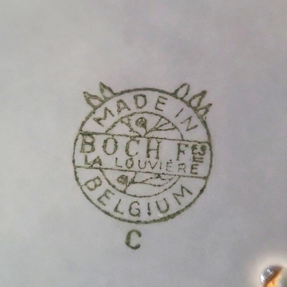 BOCH FRERES LA LOUVIERE BALTIC PATTERN 12.5" SERVING PLATTER - Picture 4 of 4